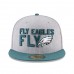 Men's Philadelphia Eagles New Era Heather Gray/Green 2018 NFL Draft Official On-Stage 59FIFTY Fitted Hat 2979361